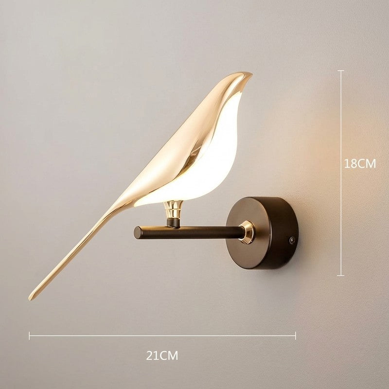 Perched Glow Acrylic & Metal Wall Lamp media 6