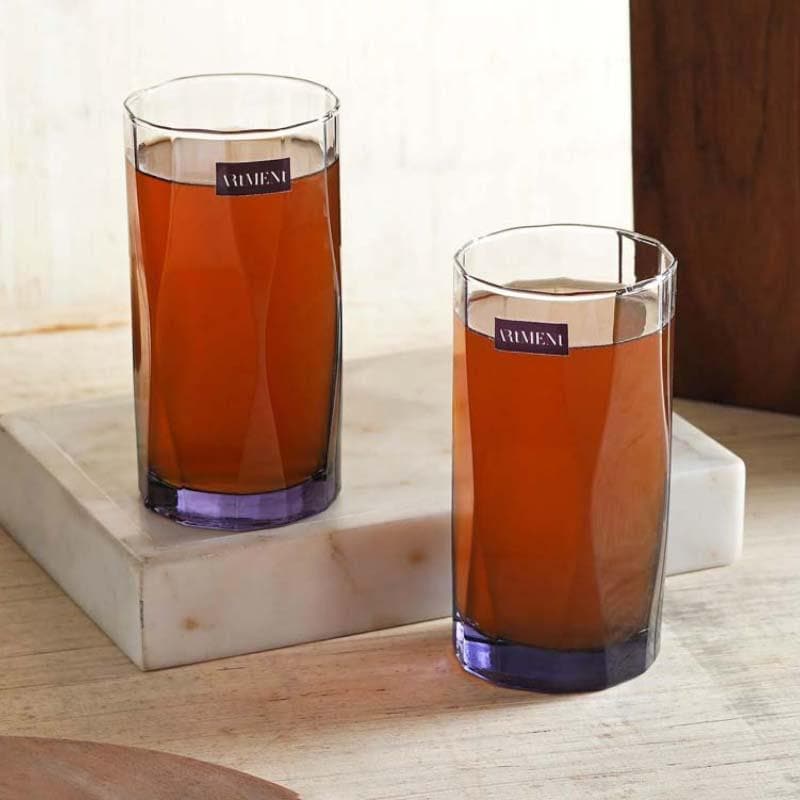 Asscher Tall Glass (400 ml ) - Set Of Four image 3