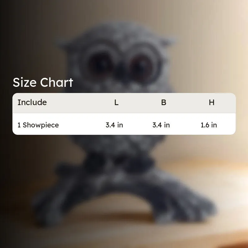 Owlette I Showpiece - Silver - 9