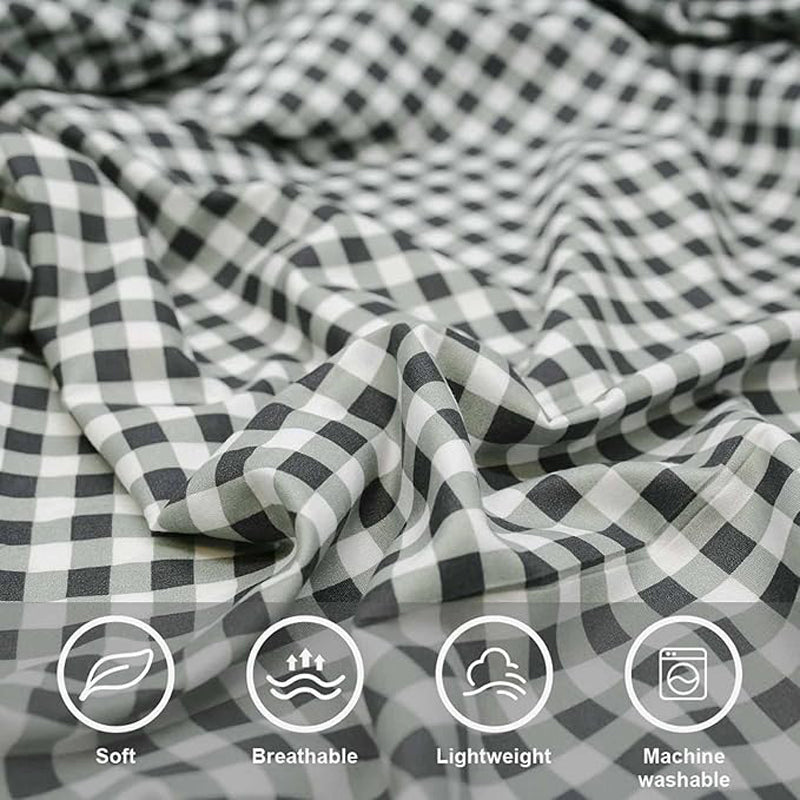 Checkered Dreams Microfiber Bedsheet - 150 GSM media 5