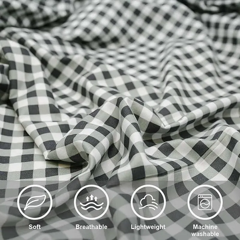 Checkered Dreams Microfiber Bedsheet - 150 GSM media 5