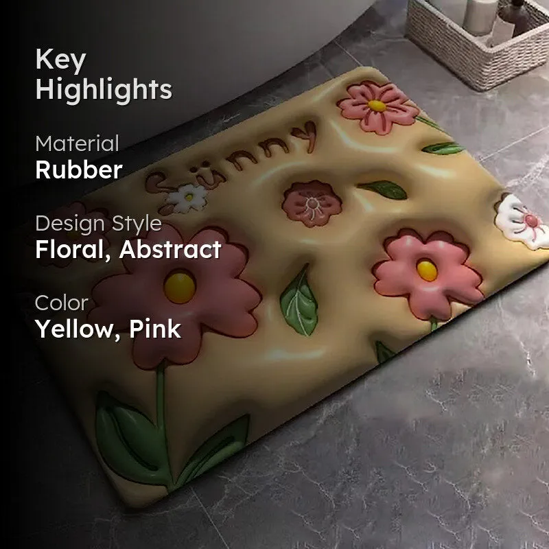 Sunny Flora Anti-Skid Rubber Bath Mat media 2