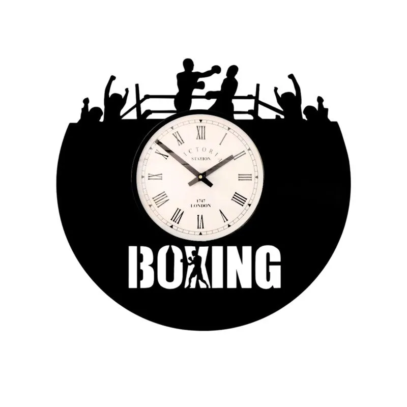 Boxing Steel Analog Wall Clock media 4