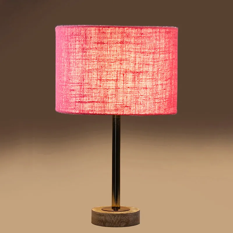 Sienna I Rodin Wooden Table Lamp - Pink,Gold,White media 6