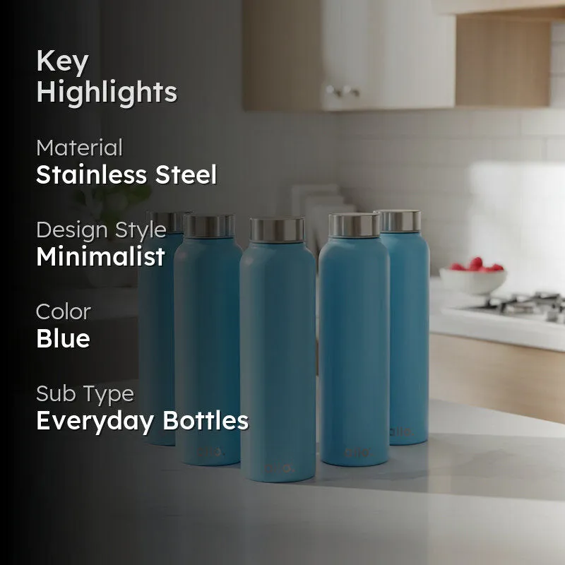 SipWave Stainless Steel Water Bottle (950 mL Each) - Set Of Five media 2