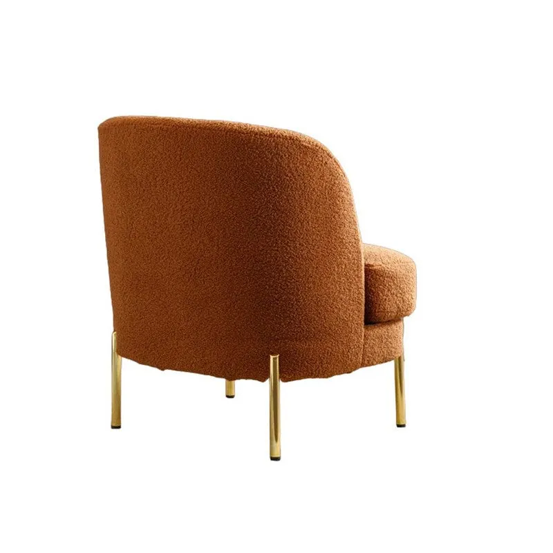 Calyra Neem Wood Accent Chair - Orange media 7