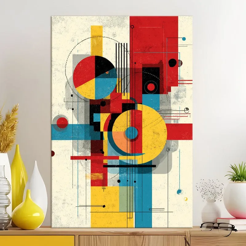Neon Scatter Abstract Canvas Wall Art media 5
