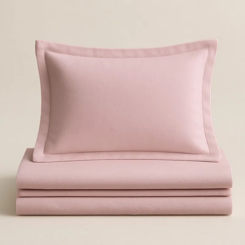 SoloTone Cotton Bedsheet (Pink) - 600 TC media 5