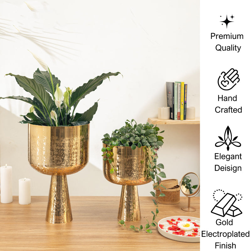 Textura Aureme Planter - Set Of Two media 5