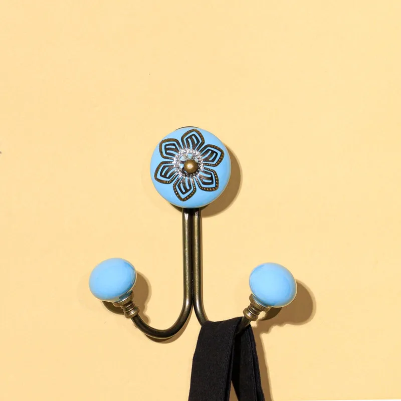 Hesho Filigree Wall Hook - Blue media 1