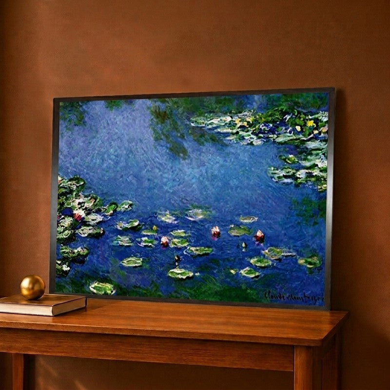 Water Lilies Canvas Wall Paintings - 18 x 12 Inches