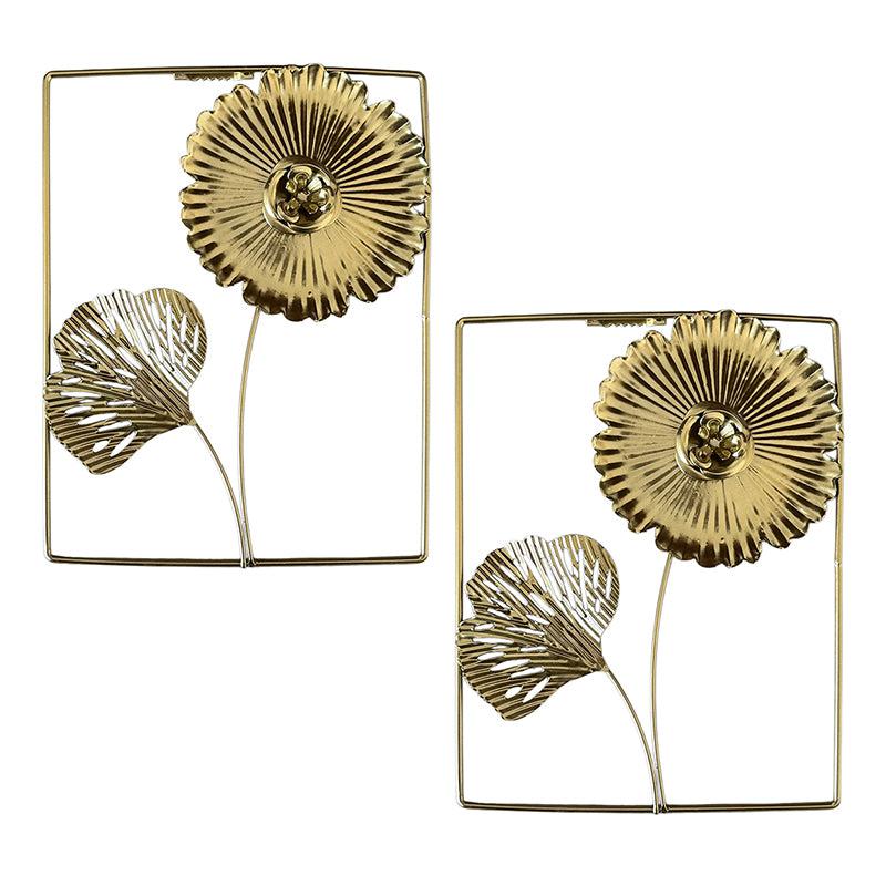 Sculpted Flora Metal Wall Accent - Set Of Two media 3