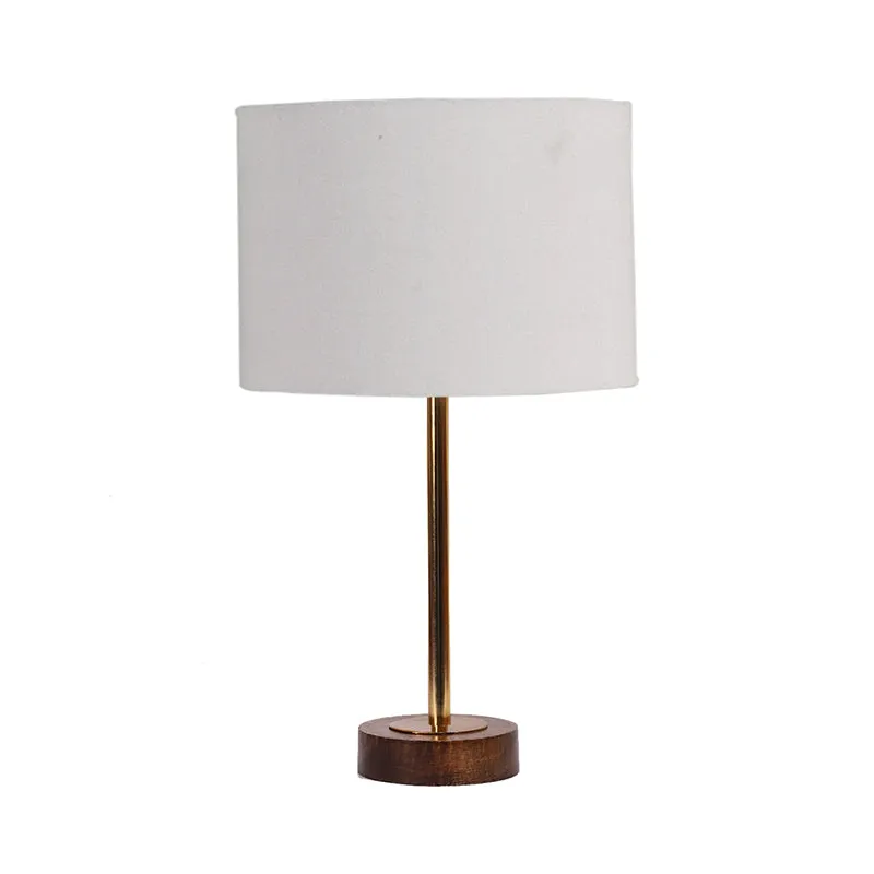 Cotin I Rodin Wooden Table Lamp - Grey,Gold,Brown media 4