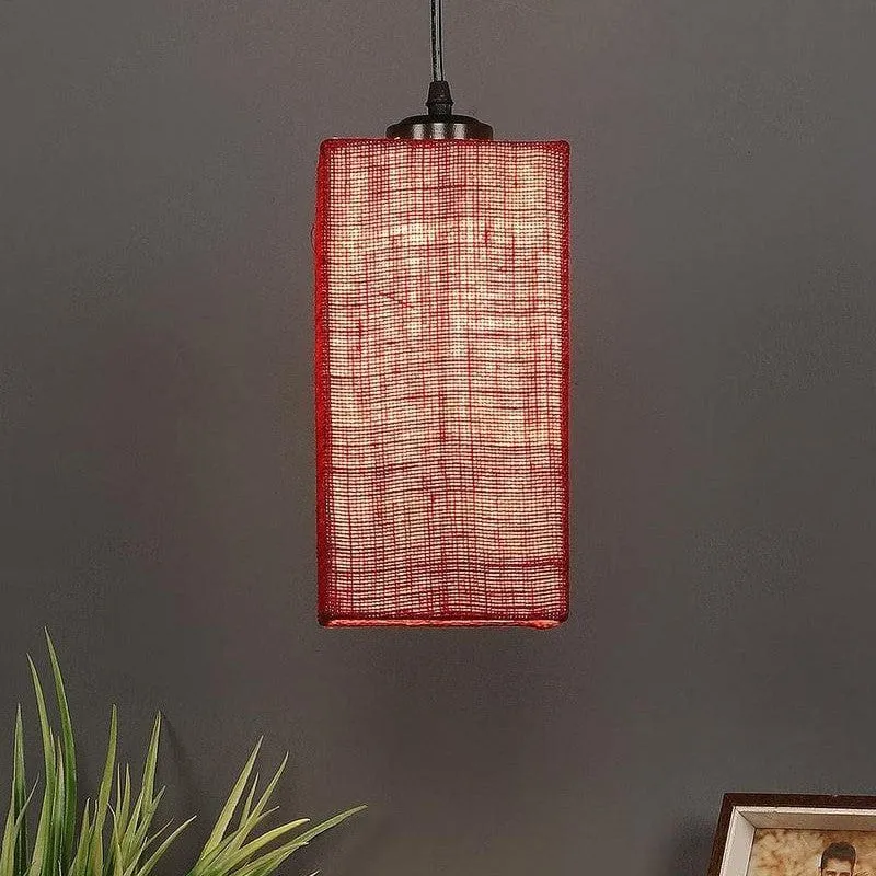 The Red Play Jute Ceiling Lamp media 3