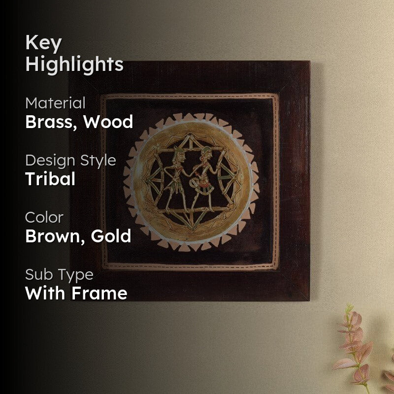Majori Dhokra Brass Wall Art media 2