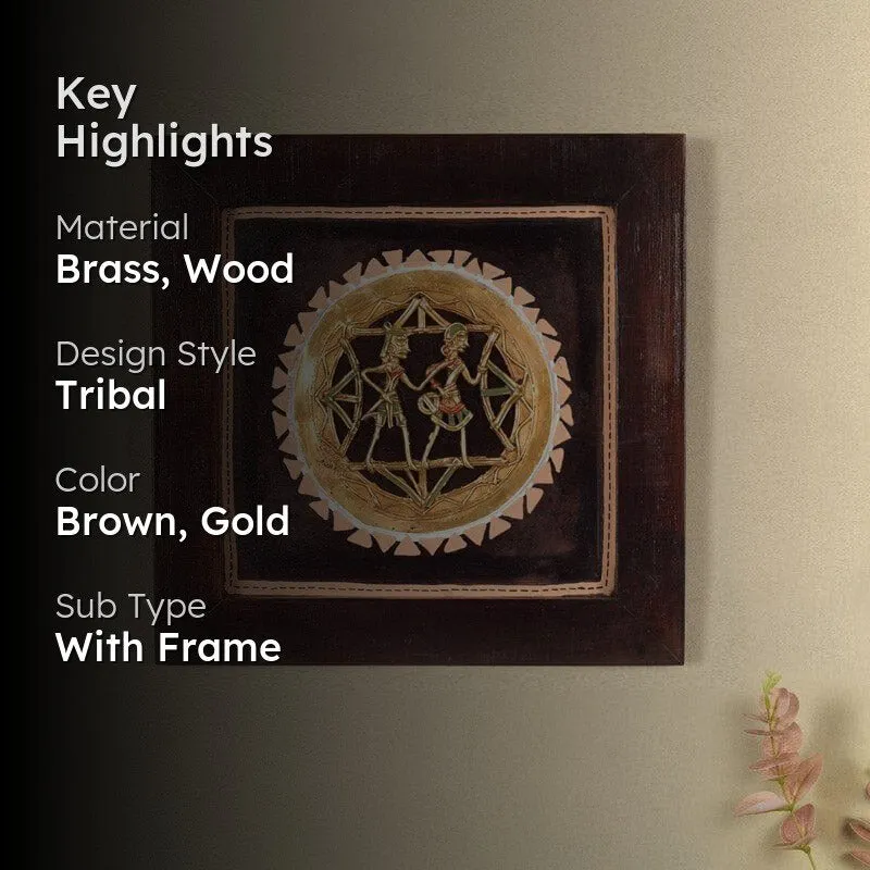 Majori Dhokra Brass Wall Art media 2