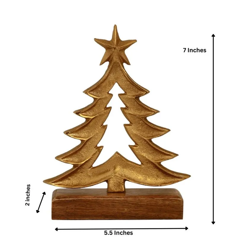 Celestial Aluminum Christmas Tree Showpiece media 7