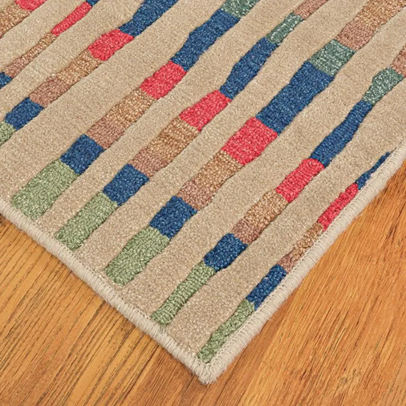 Iros Hand Tufted Geometric Wool & Nylon Carpet - Green media 7