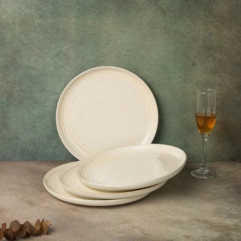 Estia Dinner Plate (Spanish White) - Set Of Four media 1