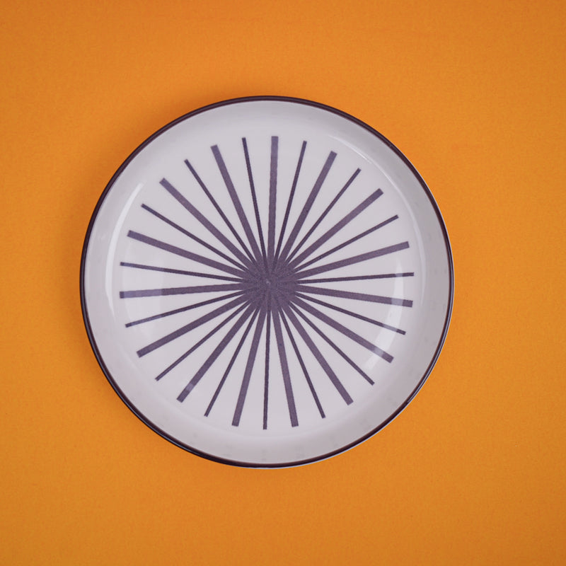 Mario Maroon Snack Plate - Set Of Six media 3