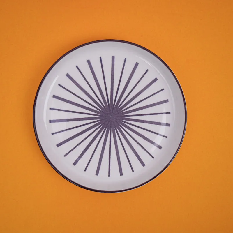 Mario Maroon Snack Plate - Set Of Six media 3
