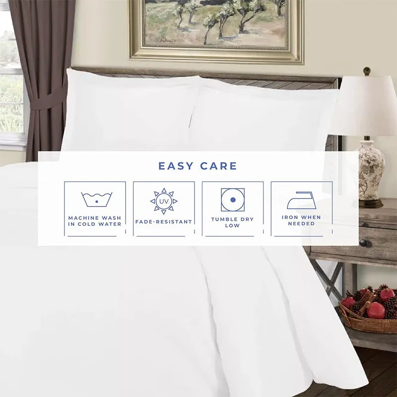 Evelyn 100% Cotton Satin Weave Bedding Set - White - 400 TC media 5