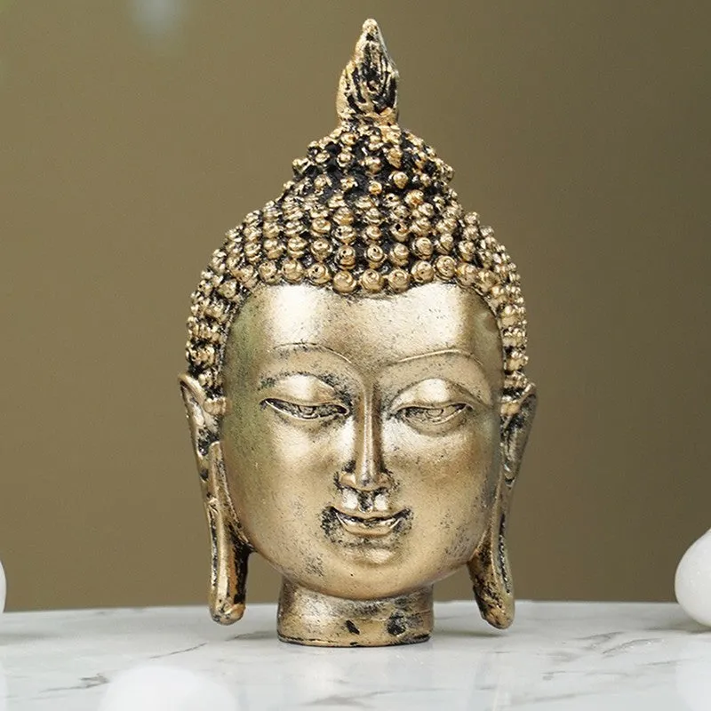 Serene Glow Buddha Decor Showpieces - Gold media 4