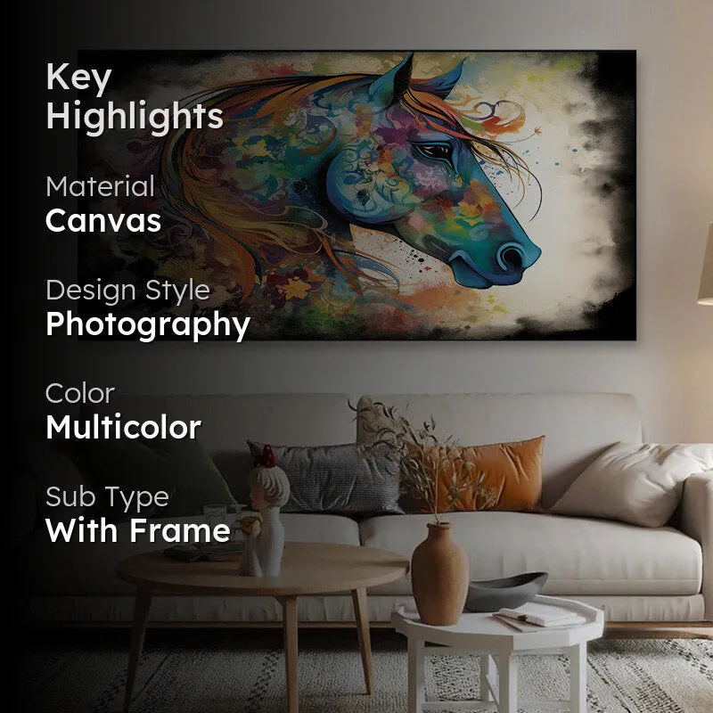 Mystic Stallion Canvas Wall Painting media 2