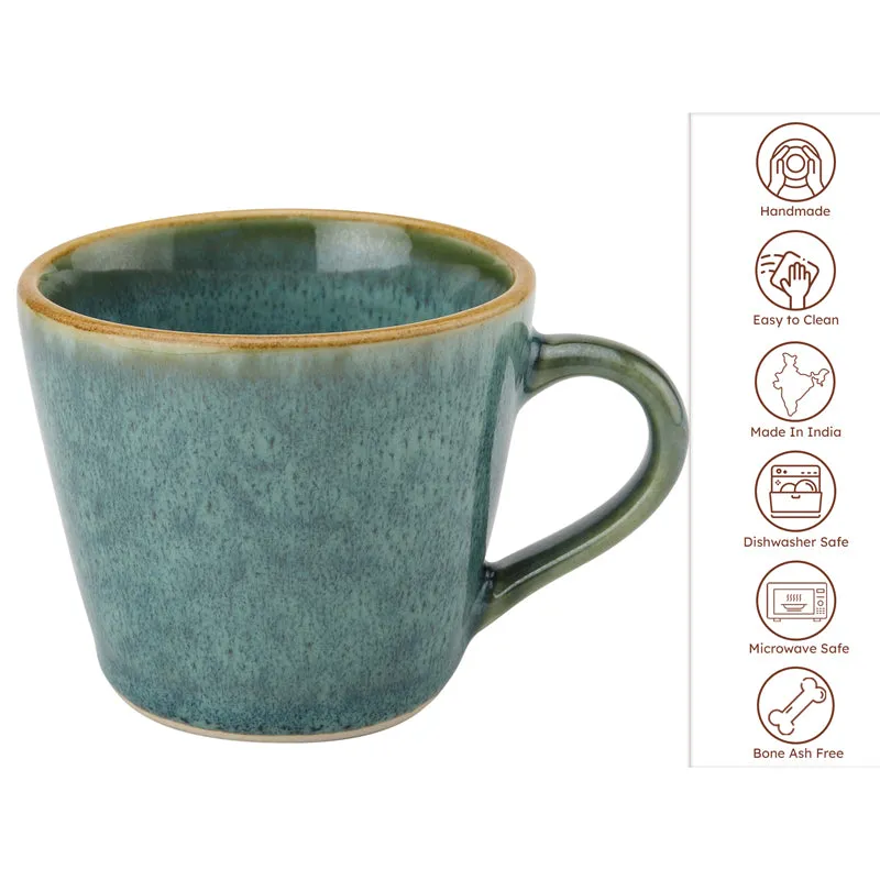 Elegant Ceramic Tea Cup (175 mL Each) - Set of Six media 5