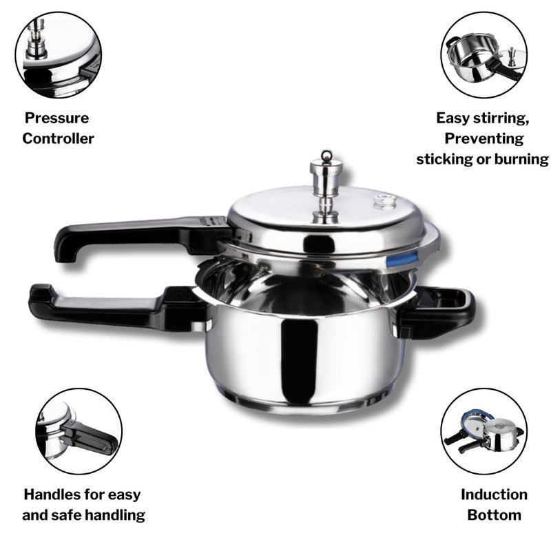 Vinod Prylin Pressure Cooker Stainless Steel - 2000 mL media 4
