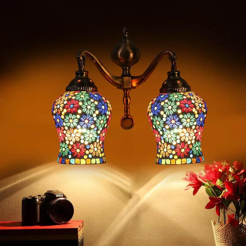 Cosmic Metal Mosaic Wall Lamp media 4