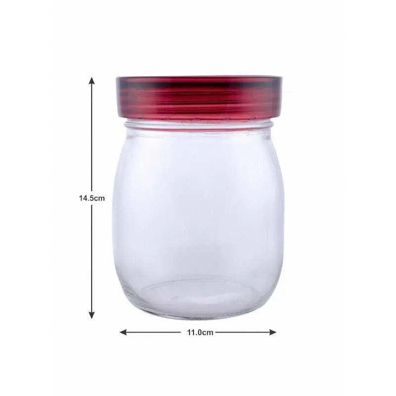 Revo Round Storage Jar With Lid (800 mL Each) - Set Of Two media 5