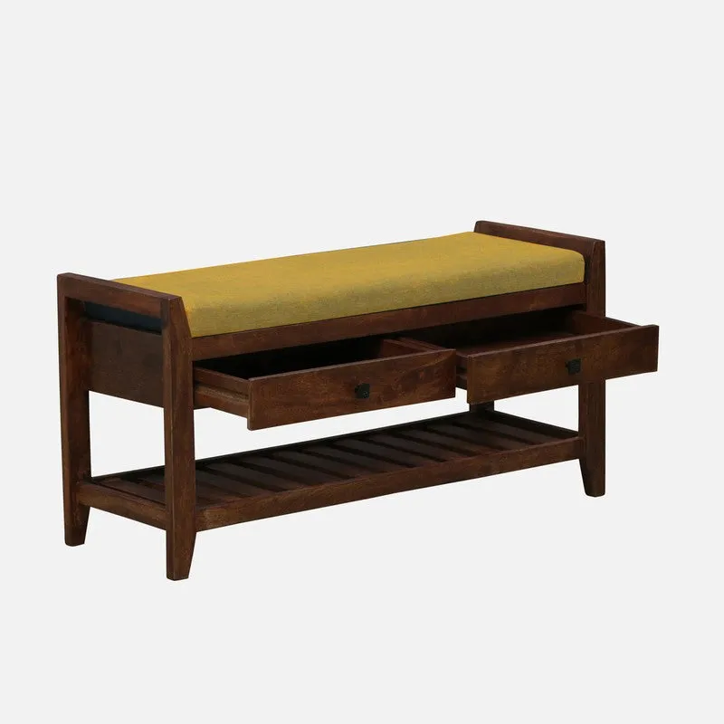Harbor Nest Mango Wood Shoe Rack - Yellow media 4