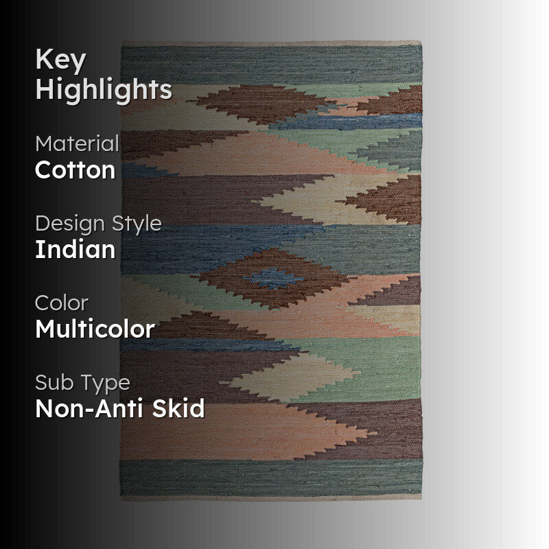 Isar Handwoven Cotton Rug media 2