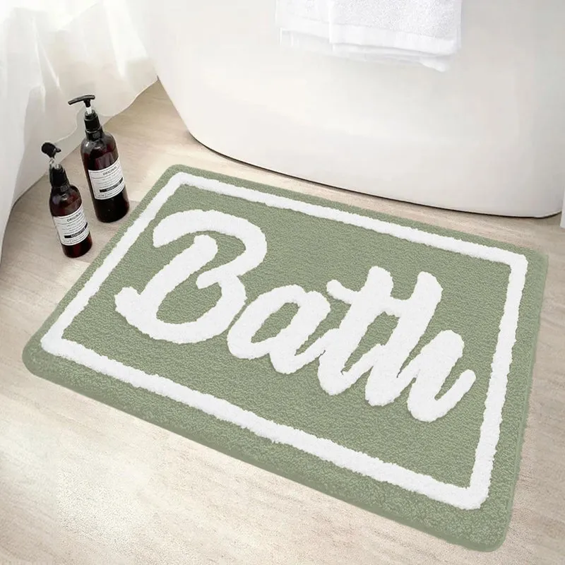 Bath Time Microfiber Bath Mat - Light Green media 3