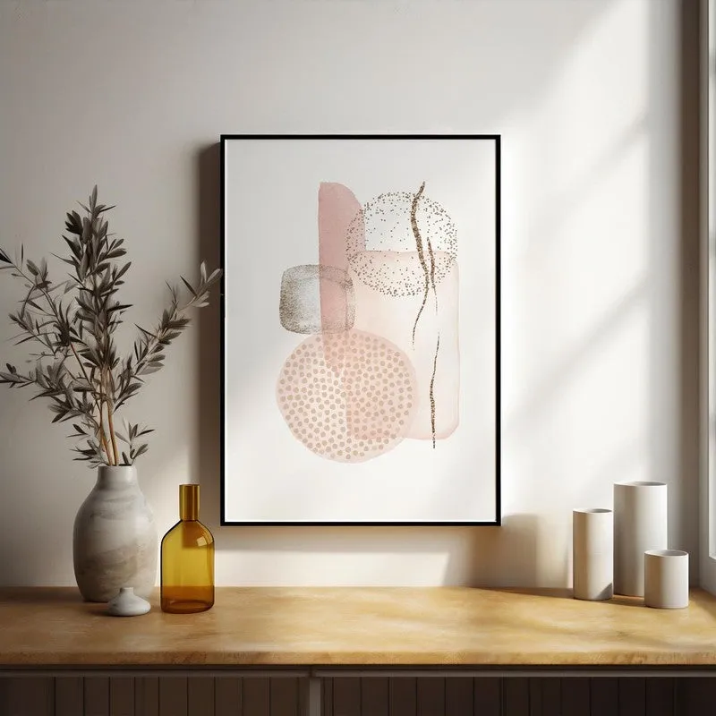 Rosy Freckles Framed Canvas Wall Painting media 5