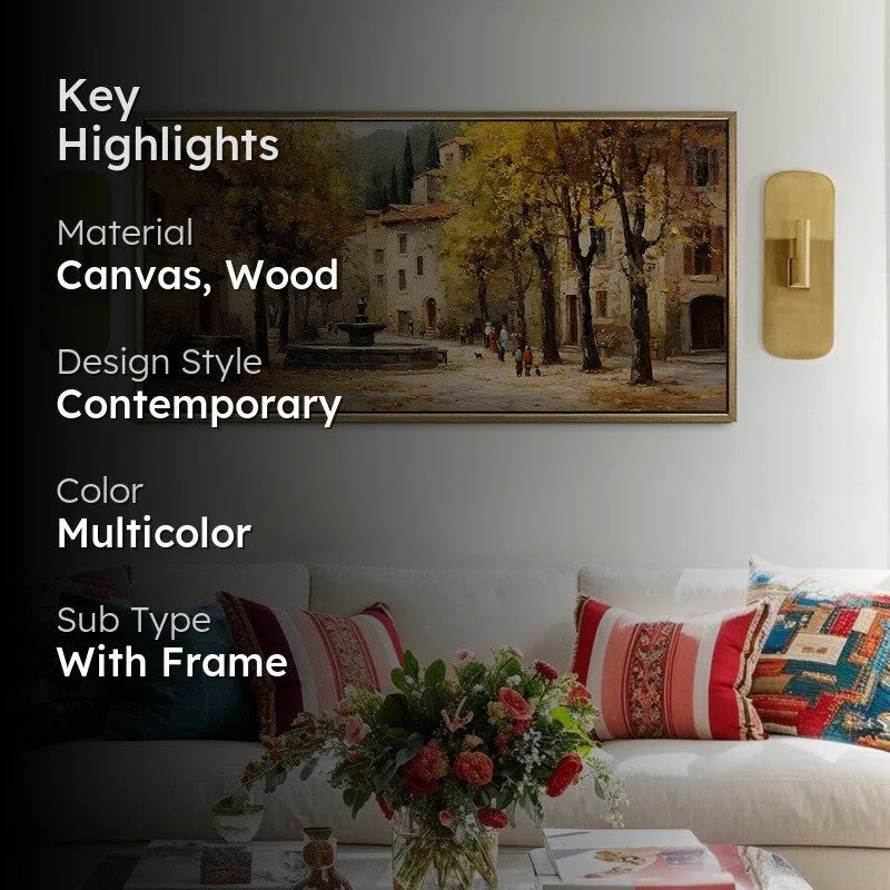 Quietude Canvas Wall Painting With Frame media 2