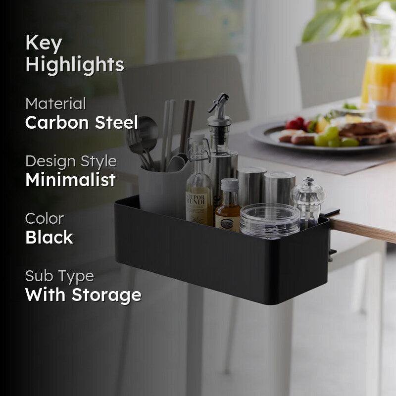 Desk Dock Carbon Steel Rack - Black media 2