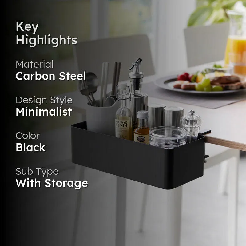 Desk Dock Carbon Steel Rack - Black media 2