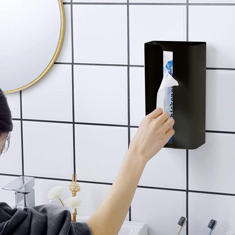 Firro Carbon Steel Wall-Mounted Tissue Dispenser - Black media 5