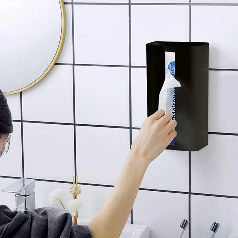 Firro Carbon Steel Wall-Mounted Tissue Dispenser - Black media 5