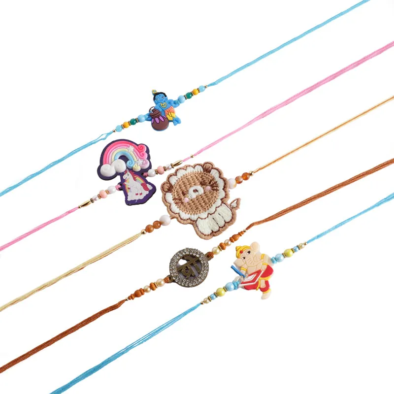 Rakshya III Rakhi with Roli Chawal - Six Piece Set media 5