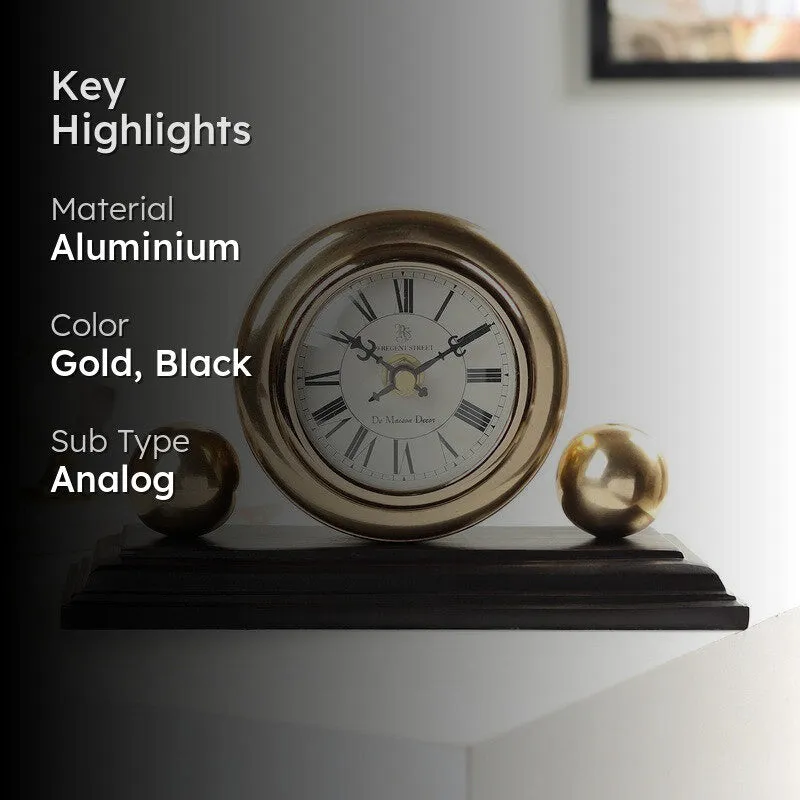 Chrona Table Clock - Gold media 2