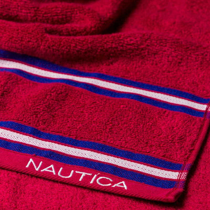 Nautica Dove Dual Down Bath Towel - Red media 6