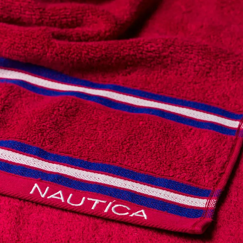 Nautica Dove Dual Down Bath Towel - Red media 6