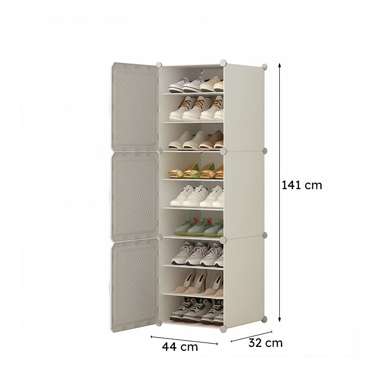 Footline White Plastic & Metal Shoe Racks media 8