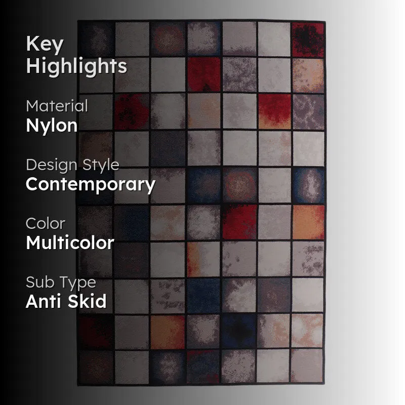 Checkered Colors Anti-Skid Carpet media 2
