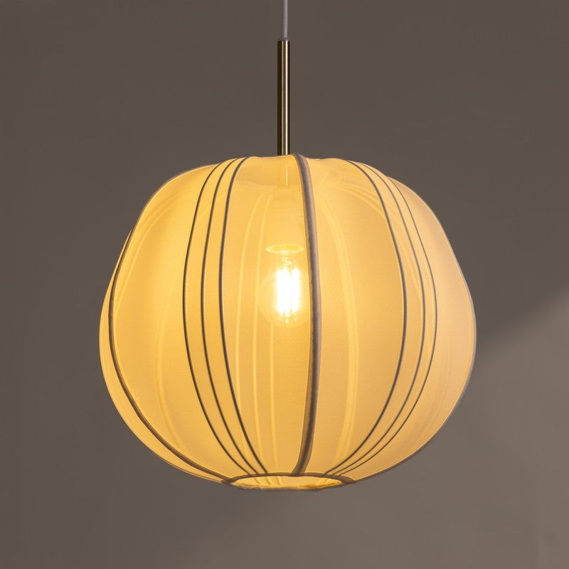 Fig Living Luxe Collection Fabric Ceiling Lamp - White image 8