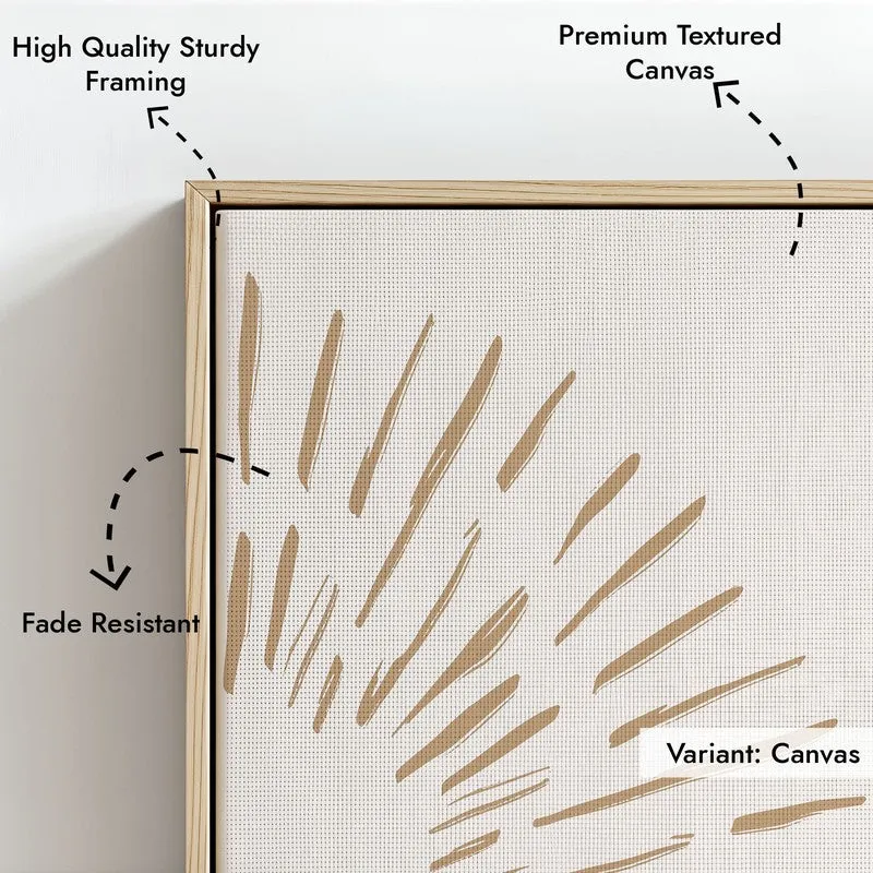 Natural Aura Canvas Wall Painting With Brown Frame media 7