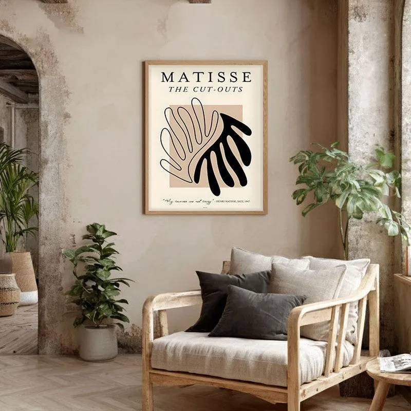 Echoed Motion Canvas Wall Painting With Brown Frame media 5